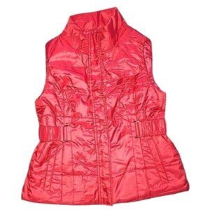 NEW YORK & COMPANY- WOMENS WARM PUFFER ZIP-UP CLOSURE PUFFER VEST SIZE MEDIUM